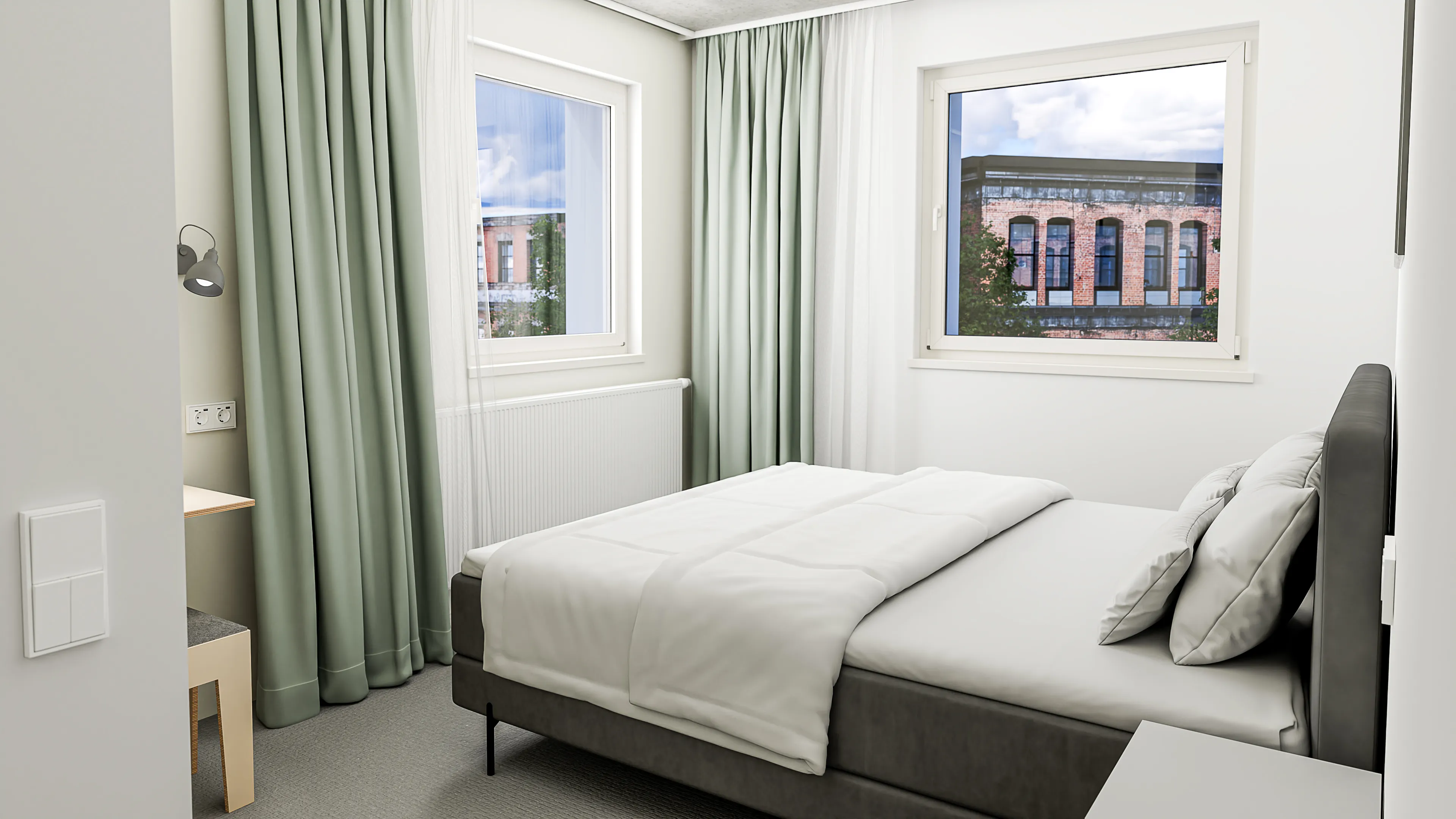 Detailansicht eines Standard-Zimmers im Baltica Hamburg Altona